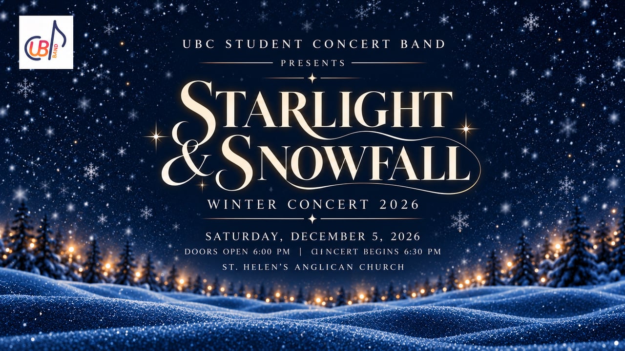 Starlight & Snowfall: UBC Student Concert Band Winter Concert