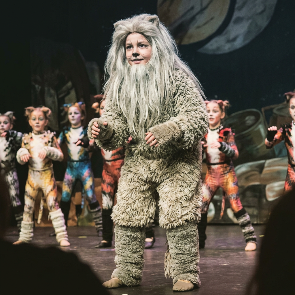 Costume di Old Deuteronomy per saggio di danza
