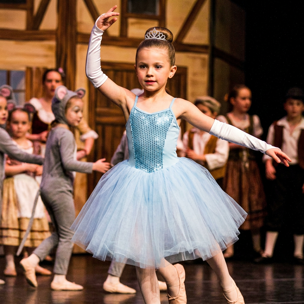 Costume di Cenerentola per saggio di danza