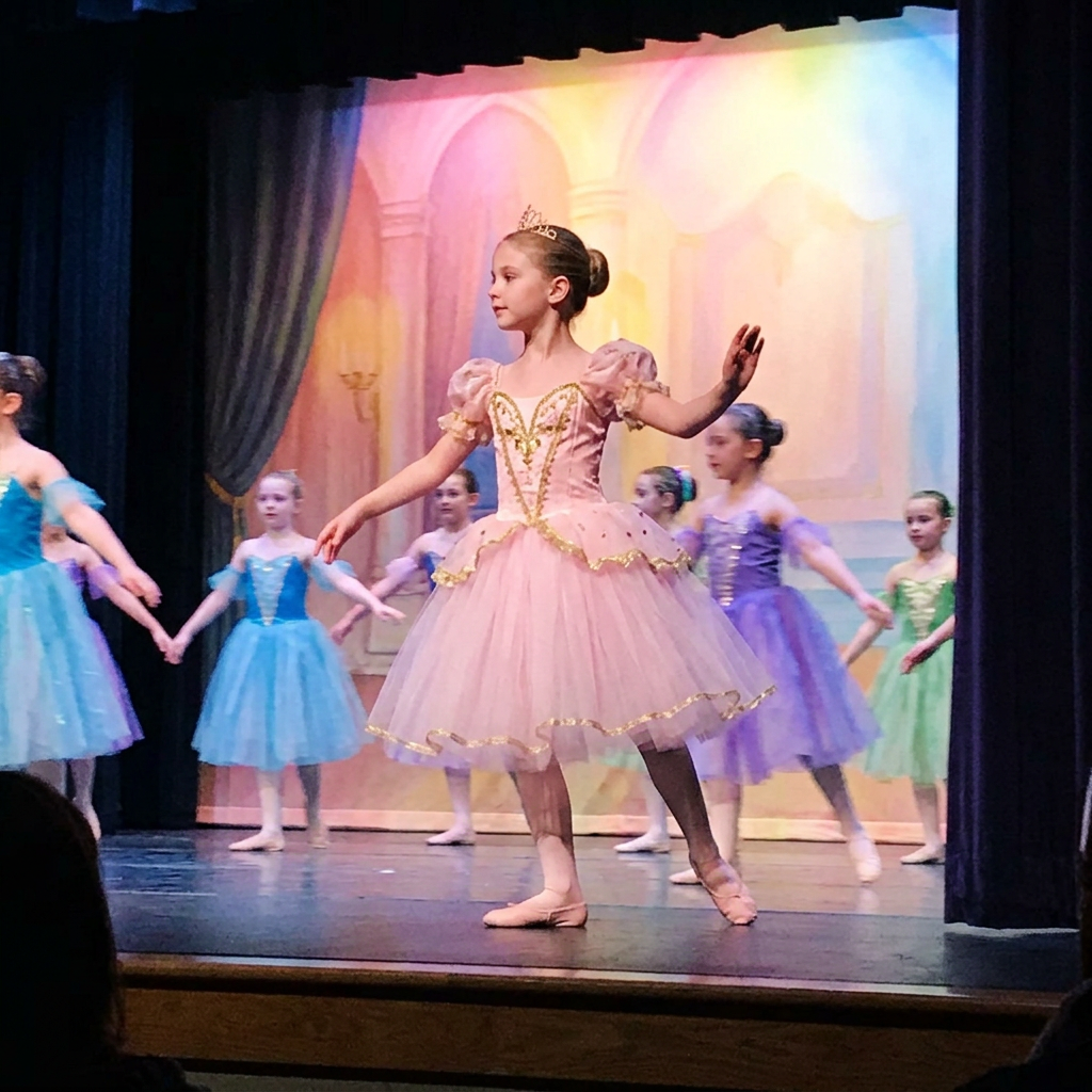 Costume di Aurora per saggio di danza